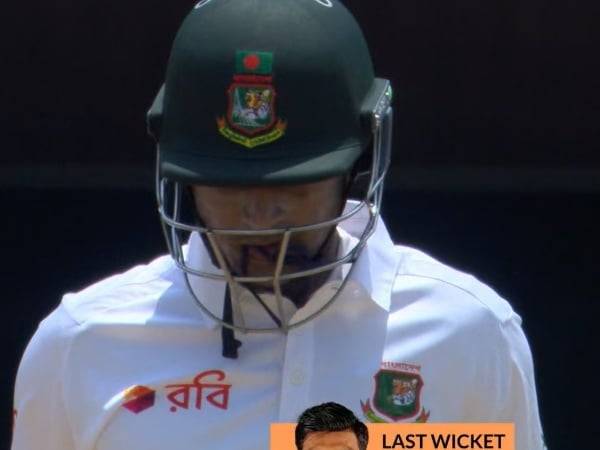 Shakib Al Hasan seen chewing a thread during India vs Bangladesh 1st Test