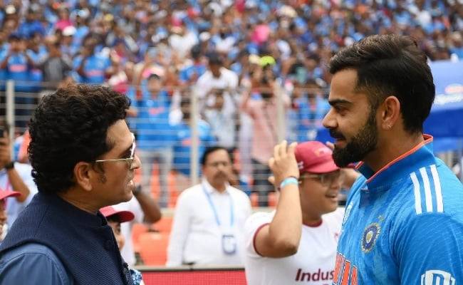 Virat Kohli and Sachin Tendulkar