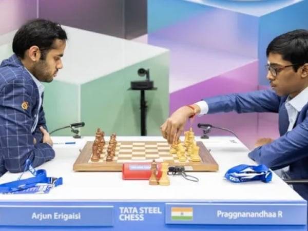 Praggnanandhaa gets the better of Arjun in the Tata Chess competition