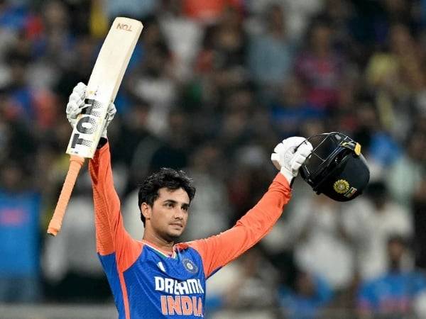 Abhishek Sharma smashed a blistering hundred against England in the fifth T20I