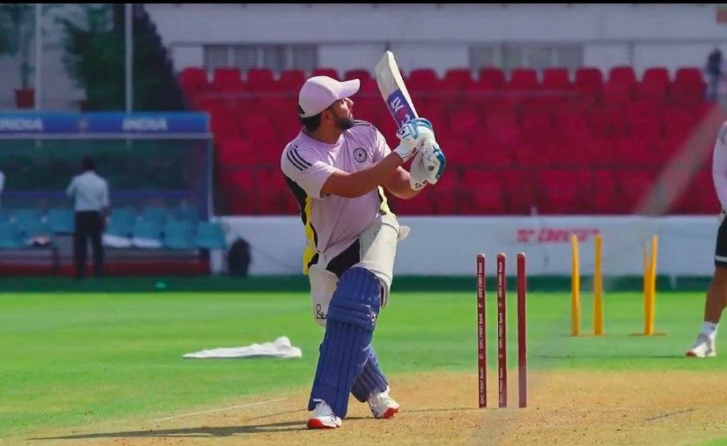 Rohit Sharma in the nets ahead of 1st ODI against England