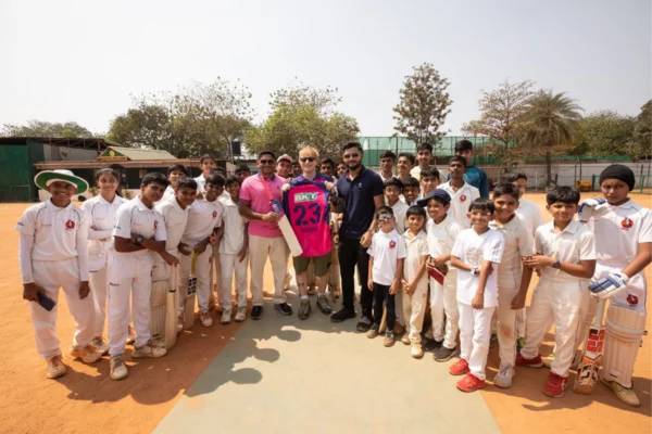 Ed Sheeran plays a friendly match with RR players