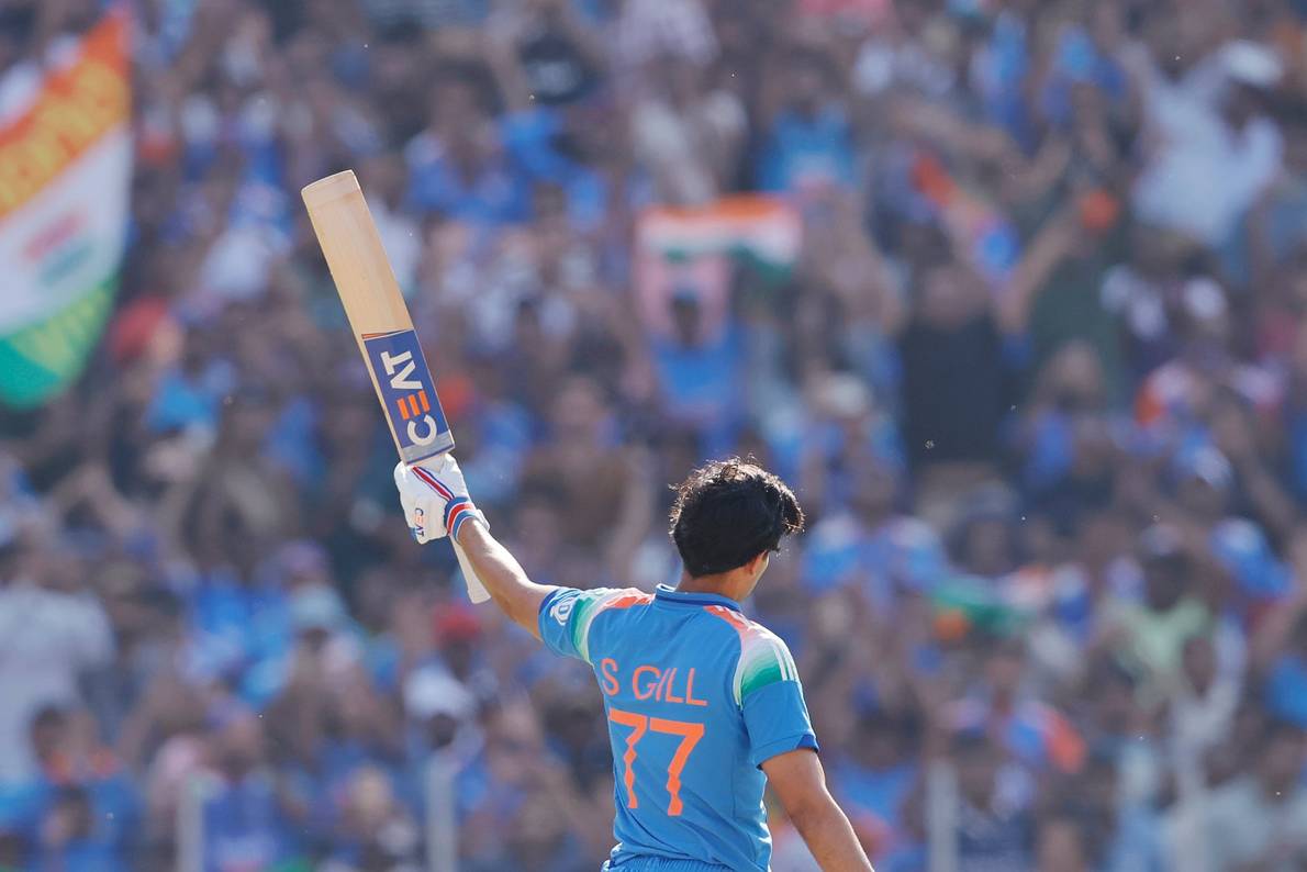 Shubman Gill in the final India vs England ODI