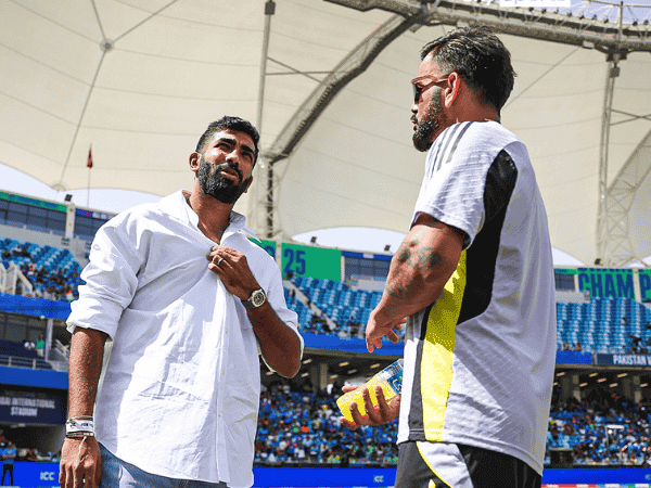 Jasprit Bumrah with Virat Kohli ahead of the India vs Pakistan clash