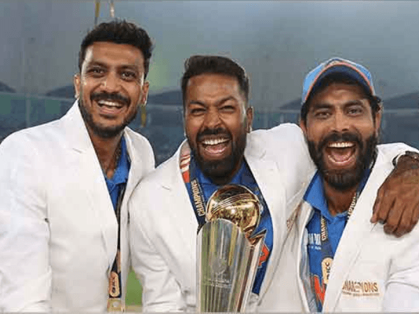 Axar Patel, Hardik Pandya, and Ravindra Jadeja (Photo: ICC)