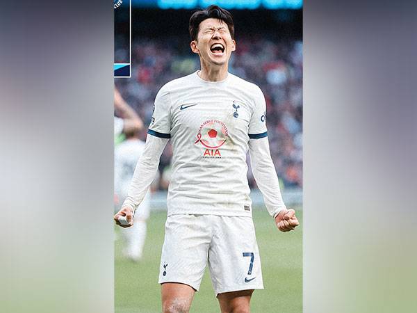 Heung-Min Son celebrating for Spurs. (Photo- Tottenham Hotspur Twitter)