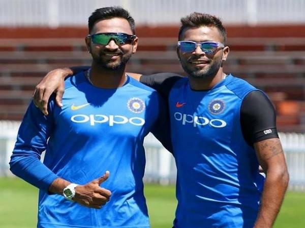 Krunal Pandya (L) and Hardik Pandya (R) (Photo/Hardik Pandya Instagram)