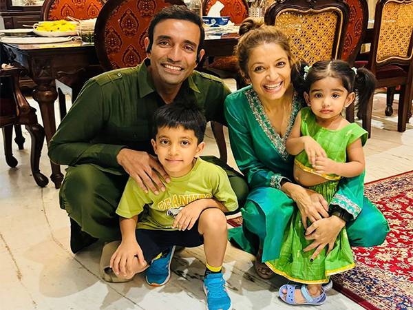 Robin Uthappa with his family (Photo: Robin Uthappa/X )