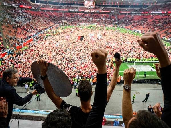 Bayer Leverkusen clebrations (Photo: Bayer Leverkusen/X)