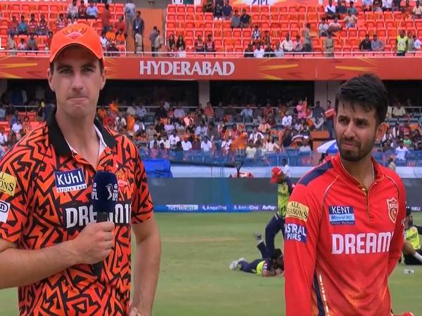 SRH captain Pat Cummins and PBKS captain Jitesh Sharma (Photo: IPL/X)