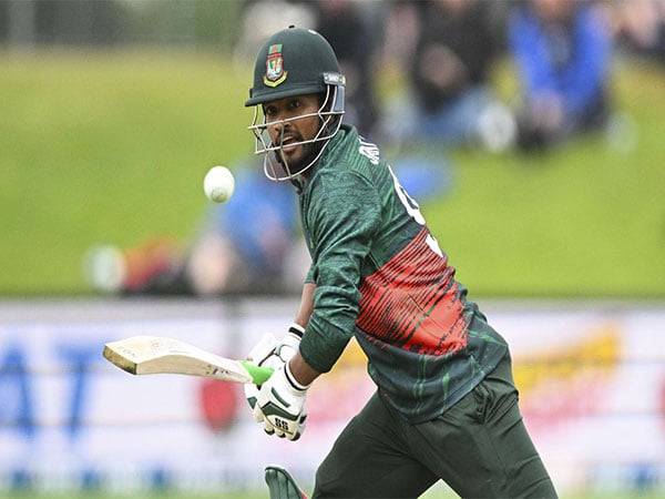 Najmul Hossain Shanto in action. (Picture: ICC)