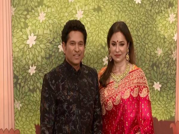 Sachin Tendulkar and Anjali Tendulkar at the ceremony. (Photo- ANI)