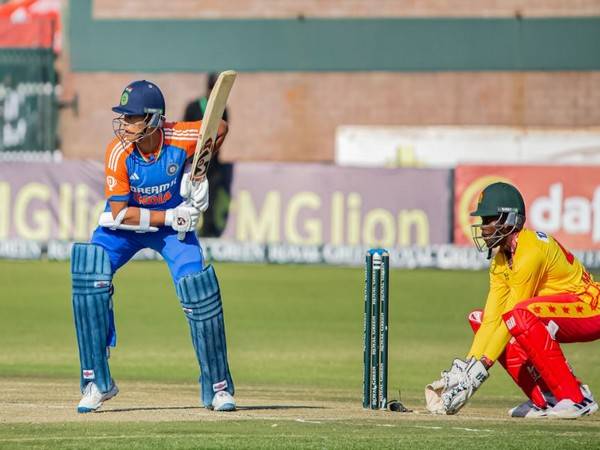 Yashasvi Jaiswal in action. (Photo- BCCI X)