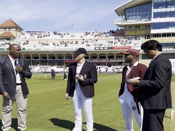 Visual from toss (Photo: Cricket West Indies/X)