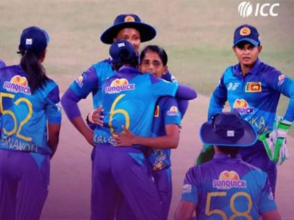 Sri Lankan team celebrating. (Photo- ICC website)