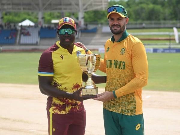 Rovman Powell and Aiden Markram (Photo: Windies Cricket/X)