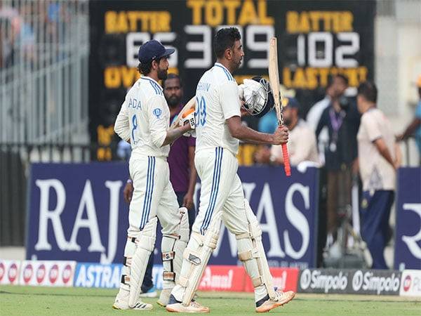 Ravindra Jadeja and Ravichandran Ashwin. (Picture: X/@BCCI)