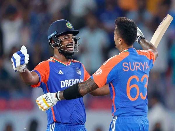 Sanju Samson and Suryakumar Yadav. (Photo- BCCI X)