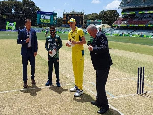 Mohammad Rizwan and Pat Cummins at toss. (Picture: X/@TheRealPCB)