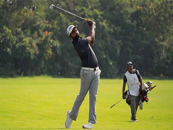 India golfer Arjun Prasad in action during day-3 of Jaipur Open 2024 (Image: PGTI)