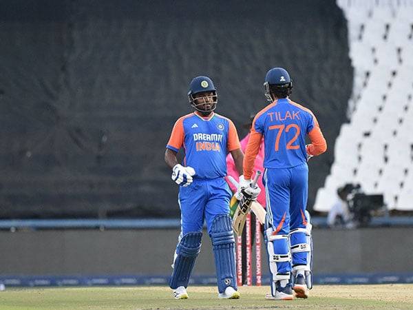 Sanju Samson and Tilak Varma. (Picture: X/@BCCI)