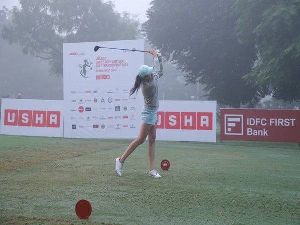 Gauri Monga at the tee-off. (Photo- DGC)