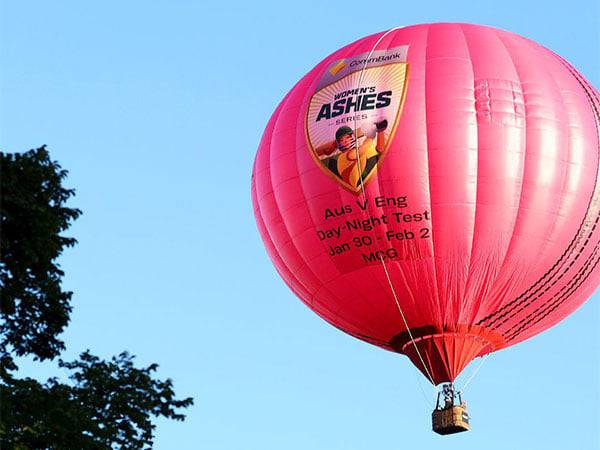 Pink Cricket Ball Hot Air Balloon (Photo: Cricket Australia)