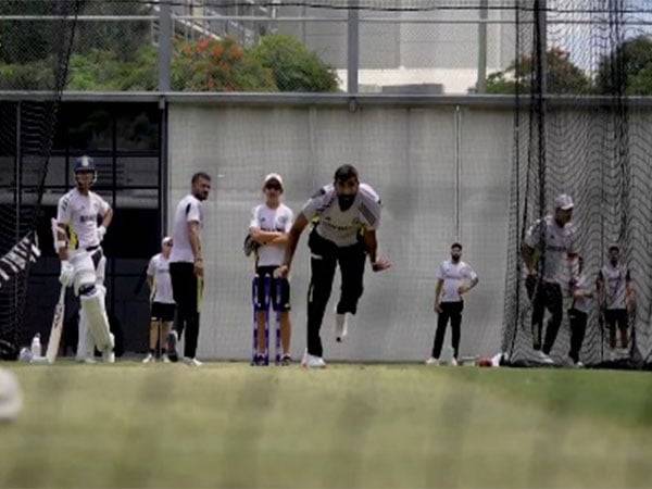 Jasprit Bumrah in action at net session in Melbourne. (Picture: X/@BCCI)