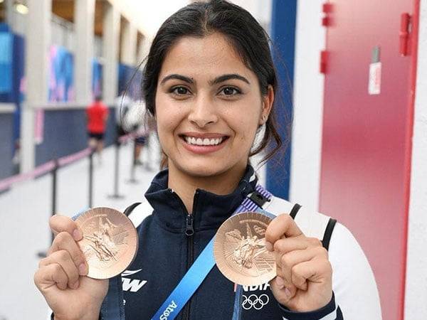 Double Olympic medalist Manu Bhaker. (Picture: X/@realmanubhaker)