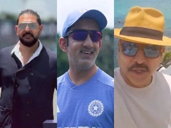 Yuvraj Singh, Guatam Gambhir and Ravi Shastri (Picture: X, BCCI)