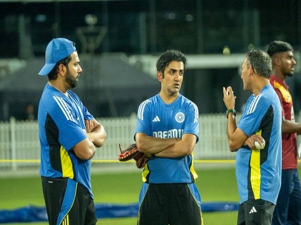 Gautam Gambhir with Rohit Sharma (Photo: BCCI/X)