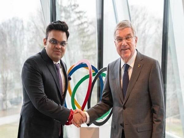 Jay Shah and Thomas Bach (Photo: Instagram/@icc)