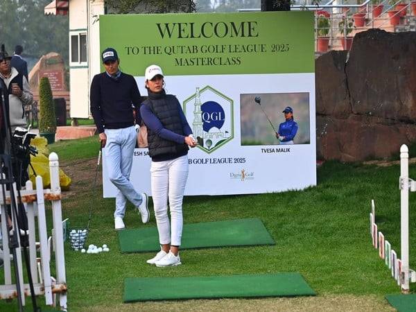 Ajeetesh Sandhu and Tvesa Malik (Photo: Qutub Golf League)