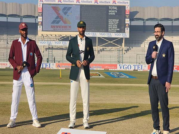 Kraigg Brathwaite and Shan Masood (Photo: @TheRealPCB)