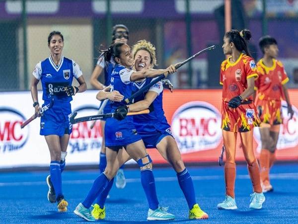 JSW Soorma Hockey Club players celebrating (Photo: HIL)