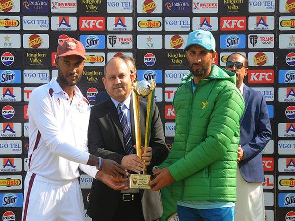 Kraigg Brathwaite and Shan Masood (Photo: X/@TheRealPCB)