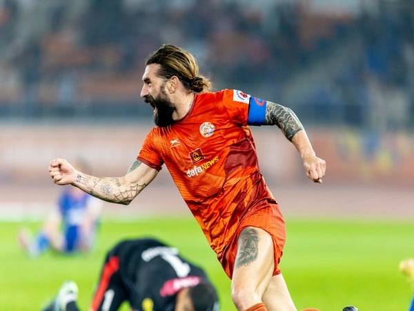 PFC's Luka Majcen celebrating after scoring winning goal against BFC (Photo: ISL)