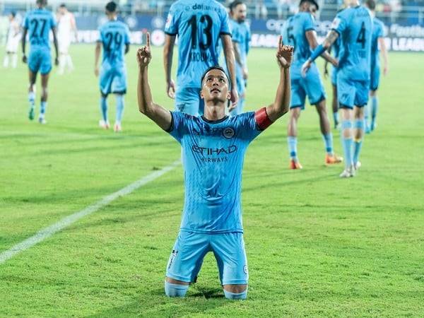 MCFC's Lallianzuala Chhangte celebrating. (Picture: ISL Media)