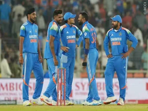 Team India celebrating a wicket. (Photo- BCCI X/@BCCI)