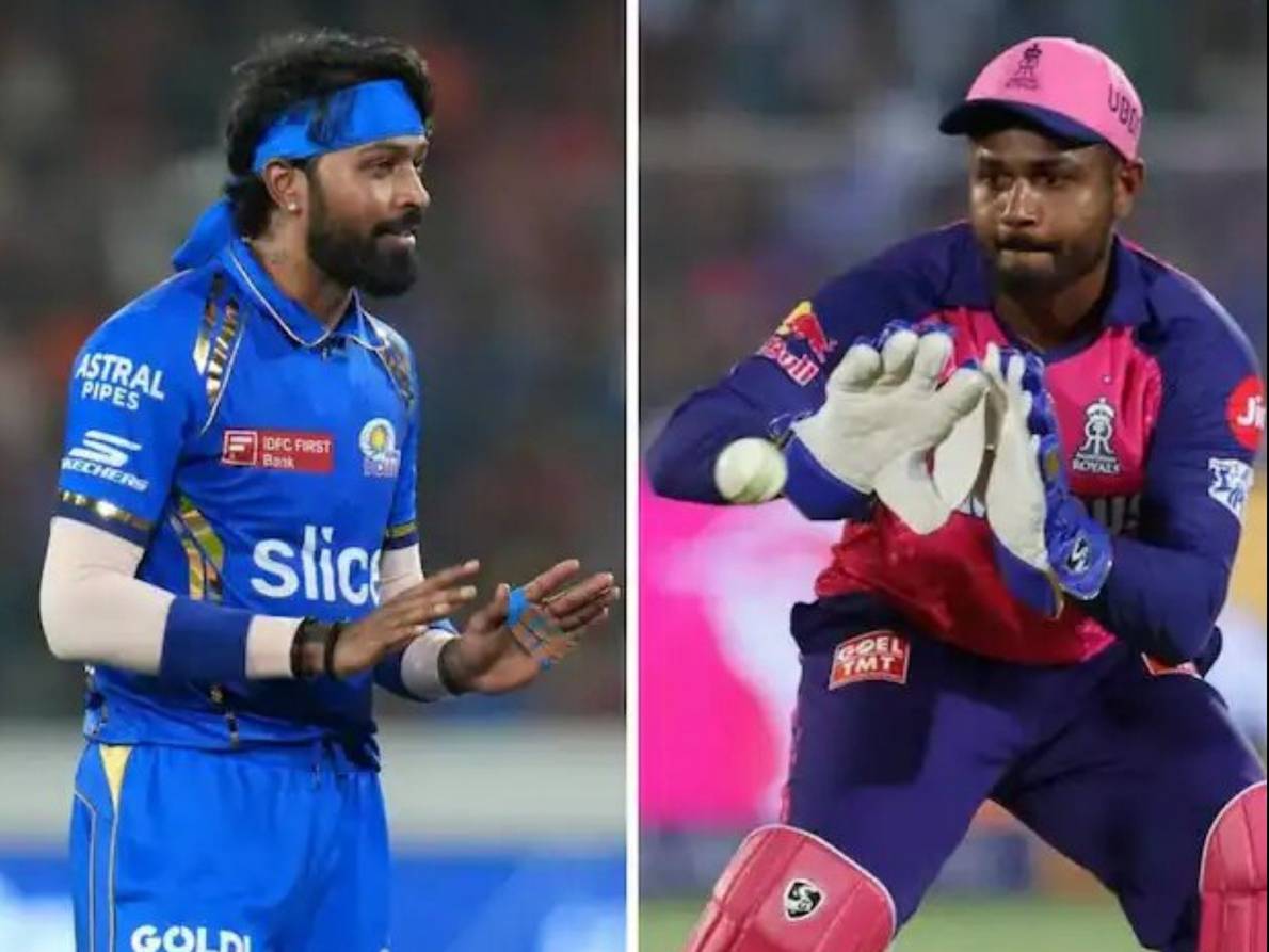 Hardik Pandya Sanju Samson MI vs RR IPL 2024