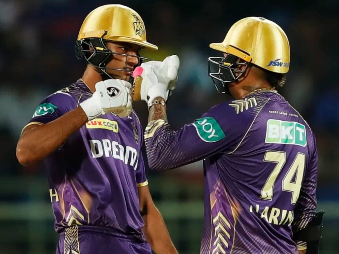 Angkrish Raghuvanshi Sunil Narine DC vs KKR IPL 2024