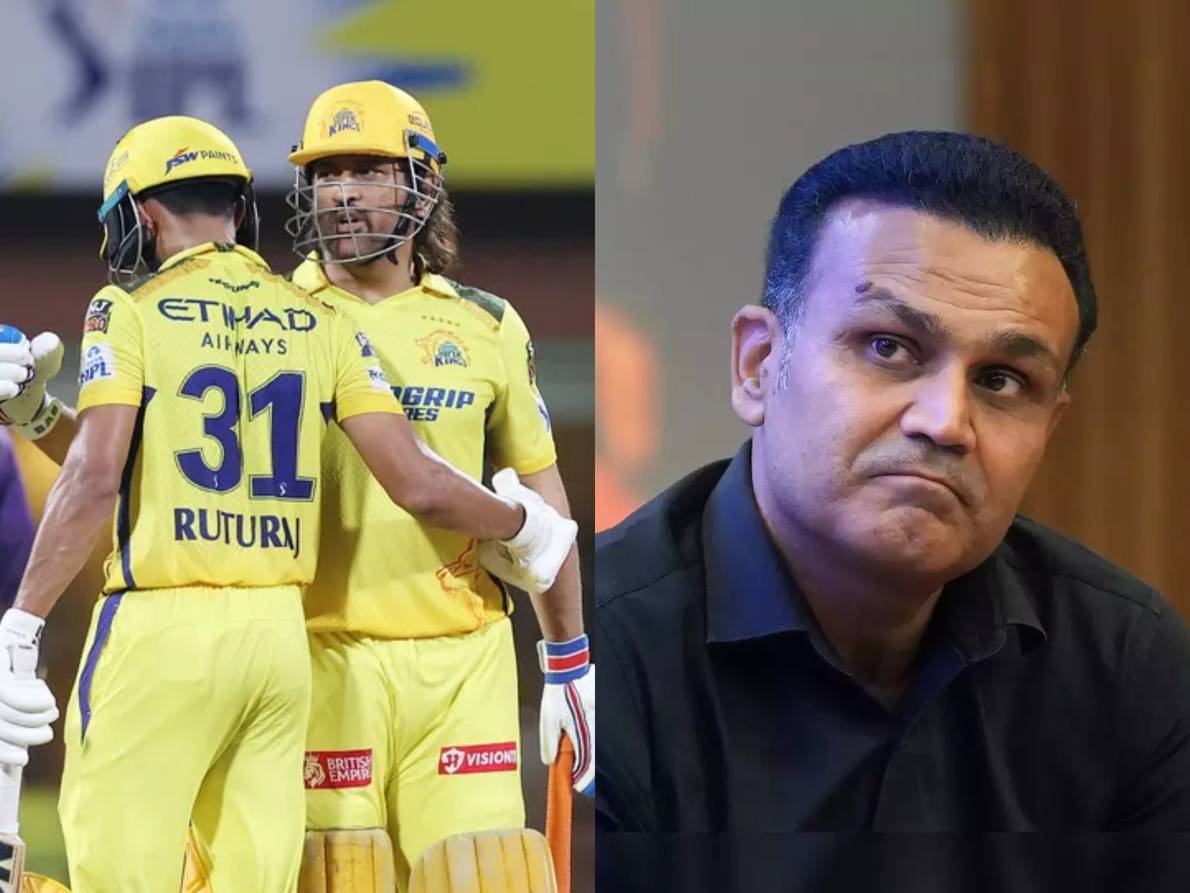 Virender Sehwag Ruturaj Gaikwad MS Dhoni CSK IPL 2024