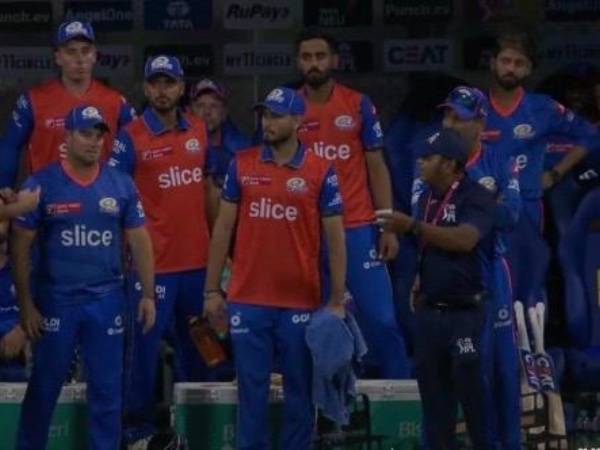 Mumbai Indians team management were involved in an argument with match official