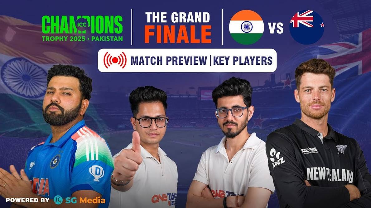 India vs New Zealand Champions Trophy Final Match Preview, Key Battles and More