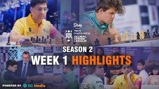 Global Chess League 2024 Week 1 Full Highlights | PBG Alaskan Knights Tops The Points Table