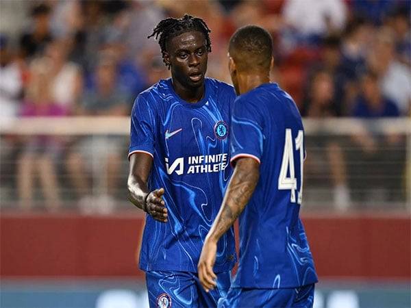 Lesley Ugochukwu celebrates his equaliser (Picture: Chelsea FC)